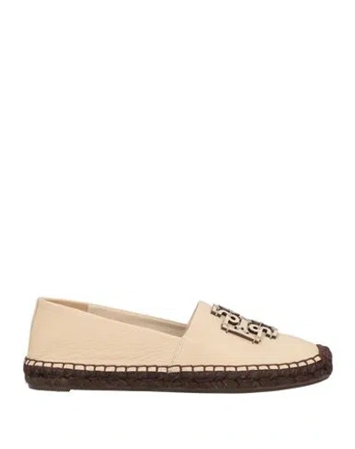 Tory Burch Woman Espadrilles Beige Size 6 Leather In Neutral