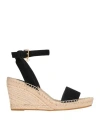 Tory Burch Woman Espadrilles Black Size 8 Leather