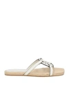 Tory Burch Bombe Miller Medallion Espadrille Sandals In White