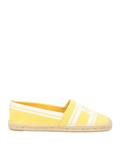 Tory Burch Woman Espadrilles Marigold Size 8 Textile Fibers In Yellow