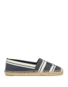 Tory Burch Woman Espadrilles Navy Size 6 Textile Fibers In Blue