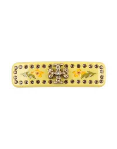 Tory Burch Hair Accessories In Yellow
