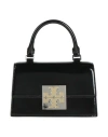 Tory Burch Woman Handbag Black Size - Leather In Metallic