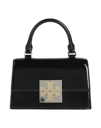 Tory Burch Woman Handbag Black Size - Leather In Metallic