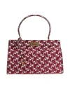 Tory Burch Woman Handbag Burgundy Size - Leather In Red