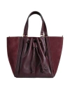 TORY BURCH TORY BURCH WOMAN HANDBAG BURGUNDY SIZE - SOFT LEATHER