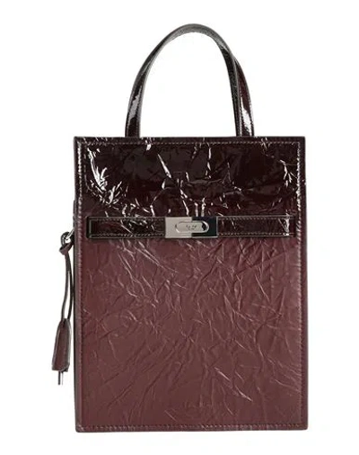 Tory Burch Woman Handbag Chocolate Brown Size - Leather