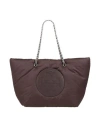 Tory Burch Logo Handbag In Brown