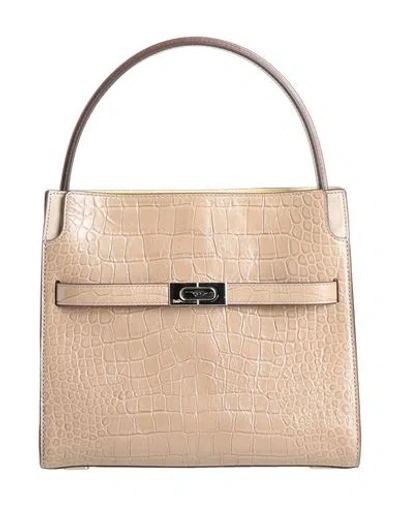 Tory Burch Woman Handbag Khaki Size - Leather In Sand
