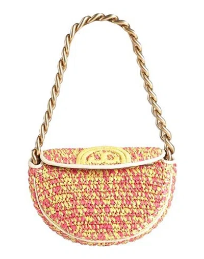 Tory Burch Woman Handbag Lime Green Size - Textile Fibers