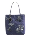 Tory Burch Woman Handbag Midnight Blue Size - Textile Fibers In Blue