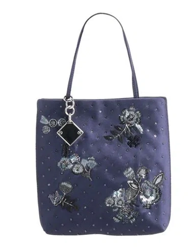 Tory Burch Woman Handbag Midnight Blue Size - Textile Fibers