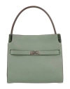 Tory Burch Woman Handbag Military Green Size - Leather In Green
