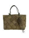 Tory Burch Woman Handbag Military Green Size - Leather In Green