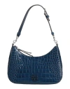 Tory Burch Woman Handbag Navy Size - Leather In Blue