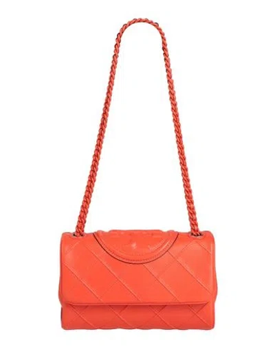 Tory Burch Woman Handbag Orange Size - Leather