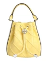 Tory Burch Woman Handbag Pastel Yellow Size - Leather In Yellow