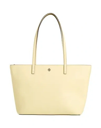 Tory Burch Woman Handbag Pastel Yellow Size - Leather