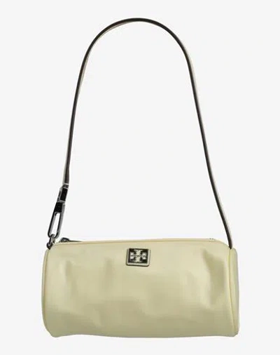 Tory Burch Woman Handbag Pastel Yellow Size - Textile Fibers In Neutral