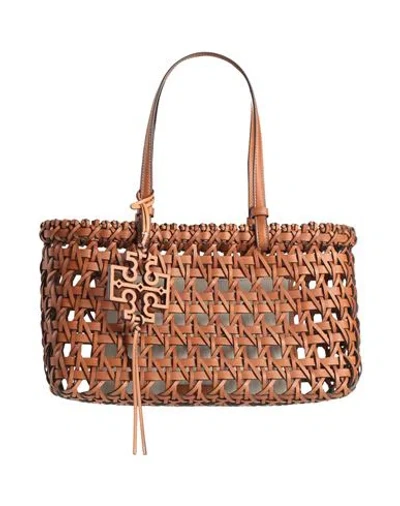 Tory Burch Woman Handbag Tan Size - Leather In Brown