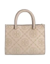 Tory Burch Woman Handbag Taupe Size - Textile Fibers In Gray