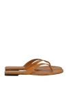 Tory Burch Capri Medallion Flip Flop Sandals In Brown