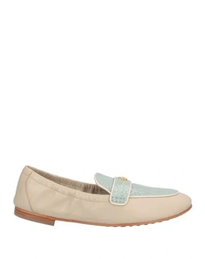 Tory Burch Woman Loafers Beige Size 8 Leather