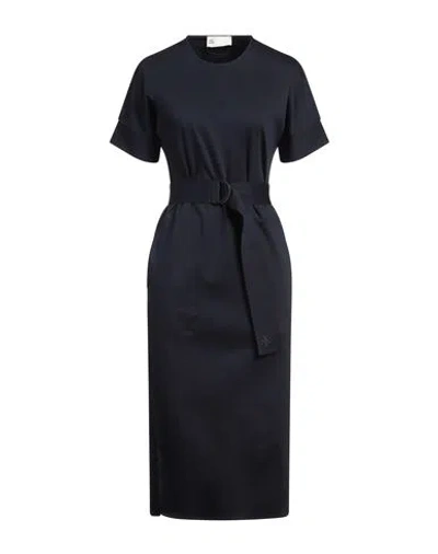 Tory Burch Woman Midi Dress Midnight Blue Size L Cotton