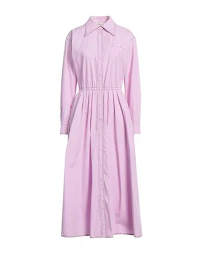 Tory Burch Woman Midi Dress Pink Size 8 Cotton
