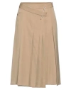 Tory Burch Woman Midi Skirt Camel Size 8 Wool, Viscose In Beige