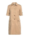 Tory Burch Woman Mini Dress Beige Size 14 Cotton In Beige