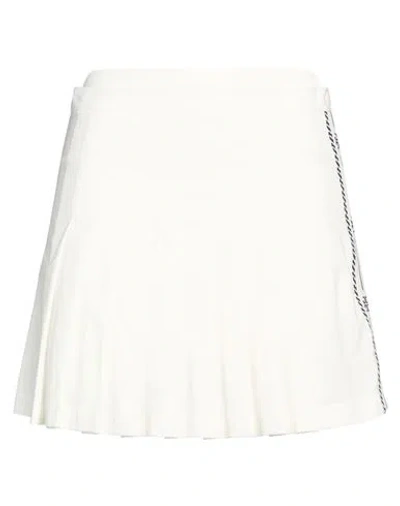 Tory Burch Woman Mini Skirt White Size 6 Polyester, Elastane