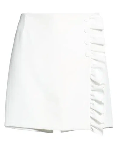 Tory Burch Woman Mini Skirt White Size Xl Polyester