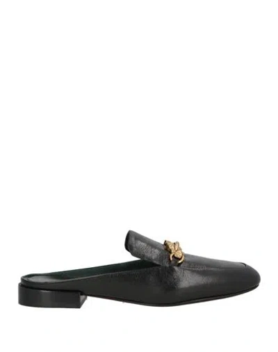 TORY BURCH TORY BURCH WOMAN MULES & CLOGS BLACK SIZE 6.5 GOAT SKIN