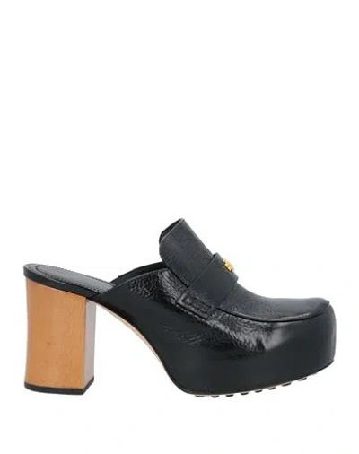 Tory Burch Woman Mules & Clogs Black Size 7.5 Leather