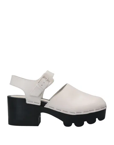 Tory Burch Woman Mules & Clogs Off White Size 8 Soft Leather