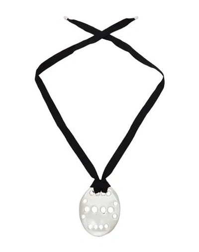 Tory Burch Woman Necklace Black Size - Textile Fibers