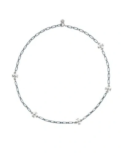 Tory Burch Woman Necklace Pastel Blue Size - Metal