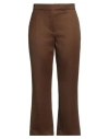 Tory Burch Woman Pants Brown Size 12 Wool