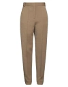 Tory Burch Pintuck Tapered Wool Trousers In Beige