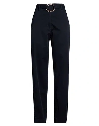 Tory Burch Woman Pants Navy Size 6 Cotton In Multi