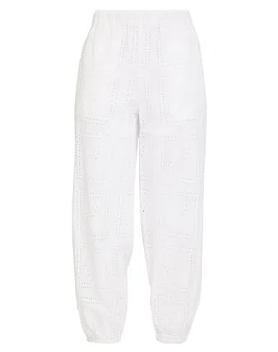 Tory Burch Woman Pants White Size 4 Cotton