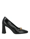 Tory Burch Jessa 90mm Chain-link Detailing Pumps In Black