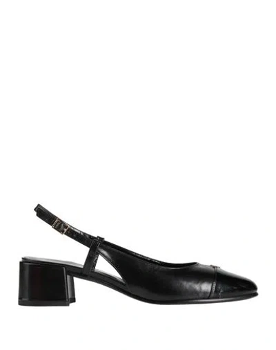 Tory Burch Woman Pumps Black Size 8 Leather