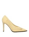 Tory Burch Pumps Aus Geflochtenem Leder In Yellow