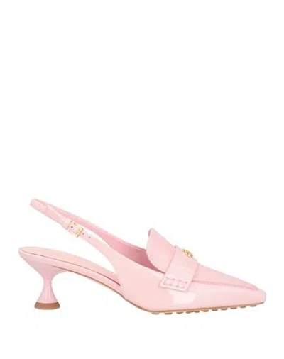 Tory Burch Woman Pumps Pink Size 8 Leather