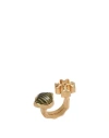 Tory Burch Woman Ring Gold Size 8 Brass In Gold