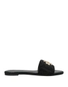 Tory Burch Woman Sandals Black Size 5.5 Leather In Black