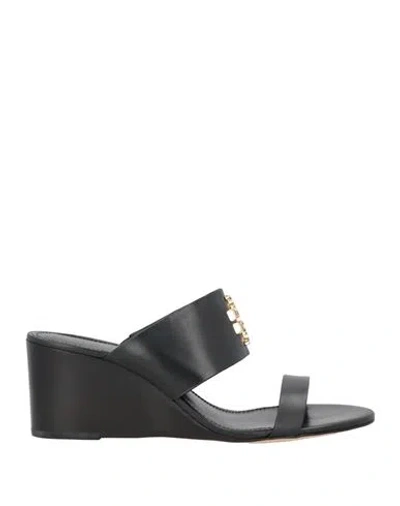 Tory Burch Woman Sandals Black Size 6.5 Leather