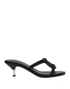 Tory Burch Miller 55mm Crystal-embellished Sandals In Black